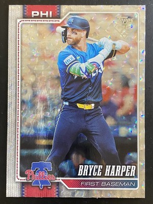 Bryce Harper 2026 Topps Superbox Crackle Foil Philadelphia Phillies #250