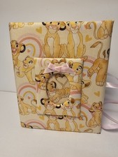 Lion King Photo Album - Handmade- Cotton Fabric - Holds 100 4x6 Photos