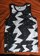 Nike Air Jordan Vest Singlet, Cotton Size Small, Mens, Unisex, Black And White