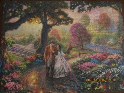 Thomas Kinkade ''Gone With the Wind'' Ceaco 1000 Piece Puzzle in Ex. Condition
