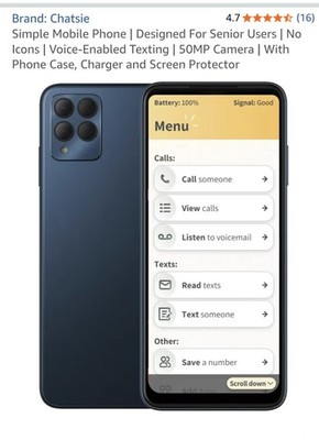 Chatsie Handy für Senioren/ Demenzfreundlich