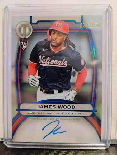 2025 Topps Tribute - Tribute Autographs James Wood #TA-JWO Blue /150 (AU, RC)