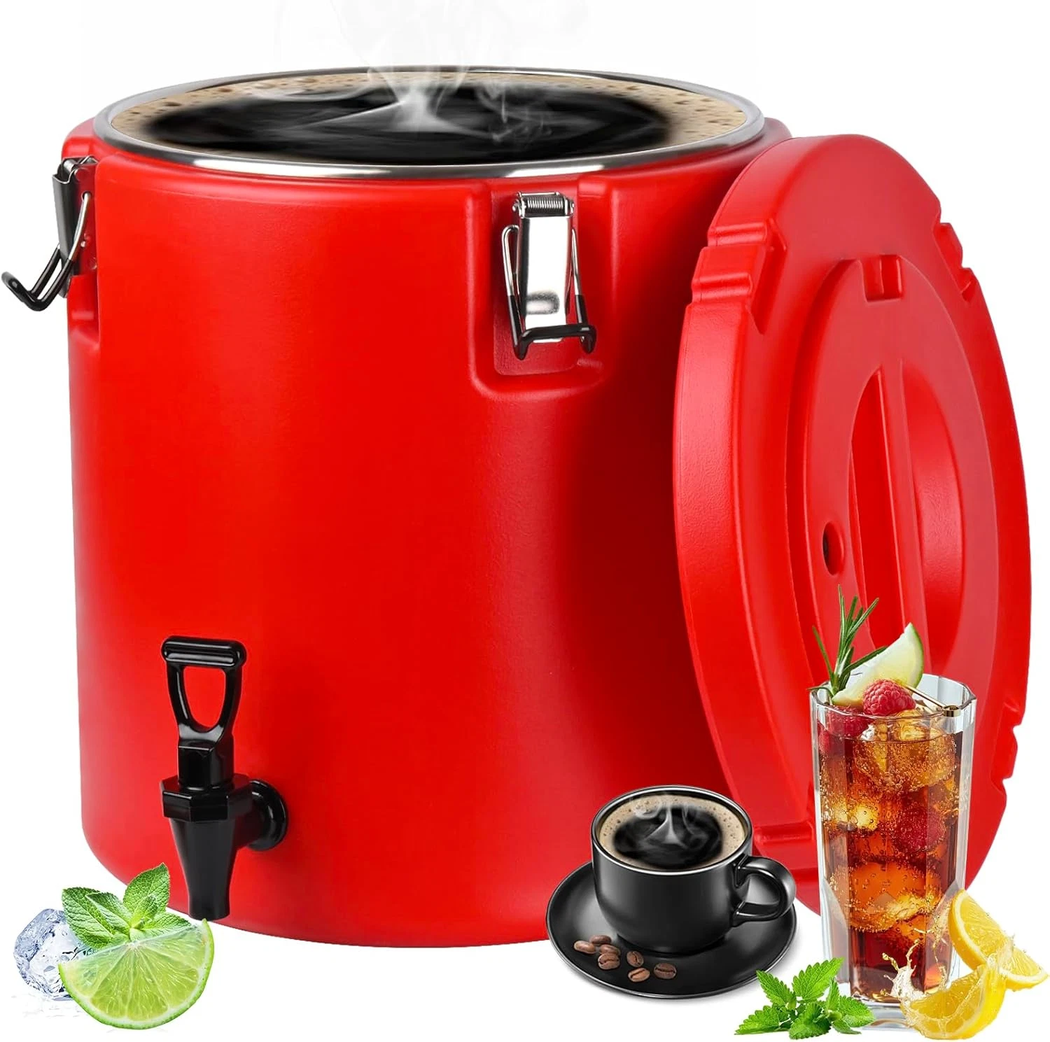 8 Gal Insulated Beverage Dispenser for Hot & Cold Drinks, Perfect for Events