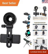 Adjustable Phone Adapter for Telescopes  Binoculars: Fast Setup in Under 1 Min