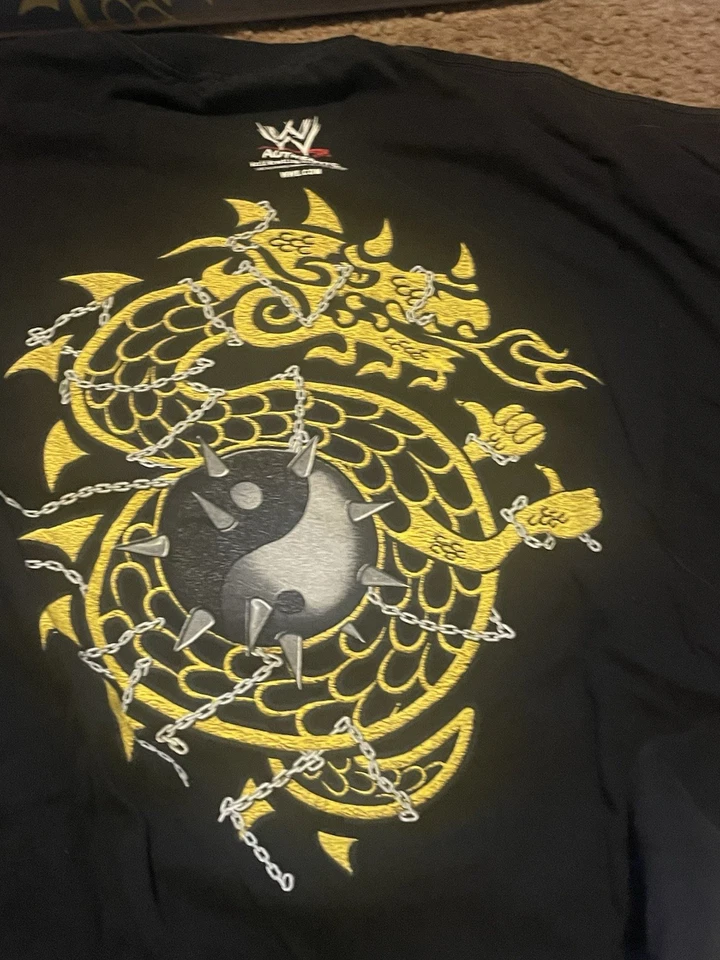 Camiseta WWE Rob Van Dam RVD Logo Amarillo 2XL Foto 3 de 3