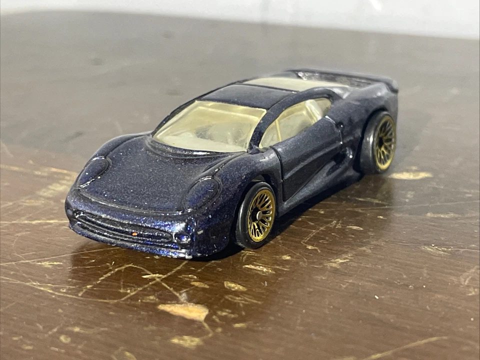 Vintage Hot Wheels 1992 Jaguar XJ220 Roxo Azul Dourado Aros XJ220 Raro Original + - Imagem 2 de 4