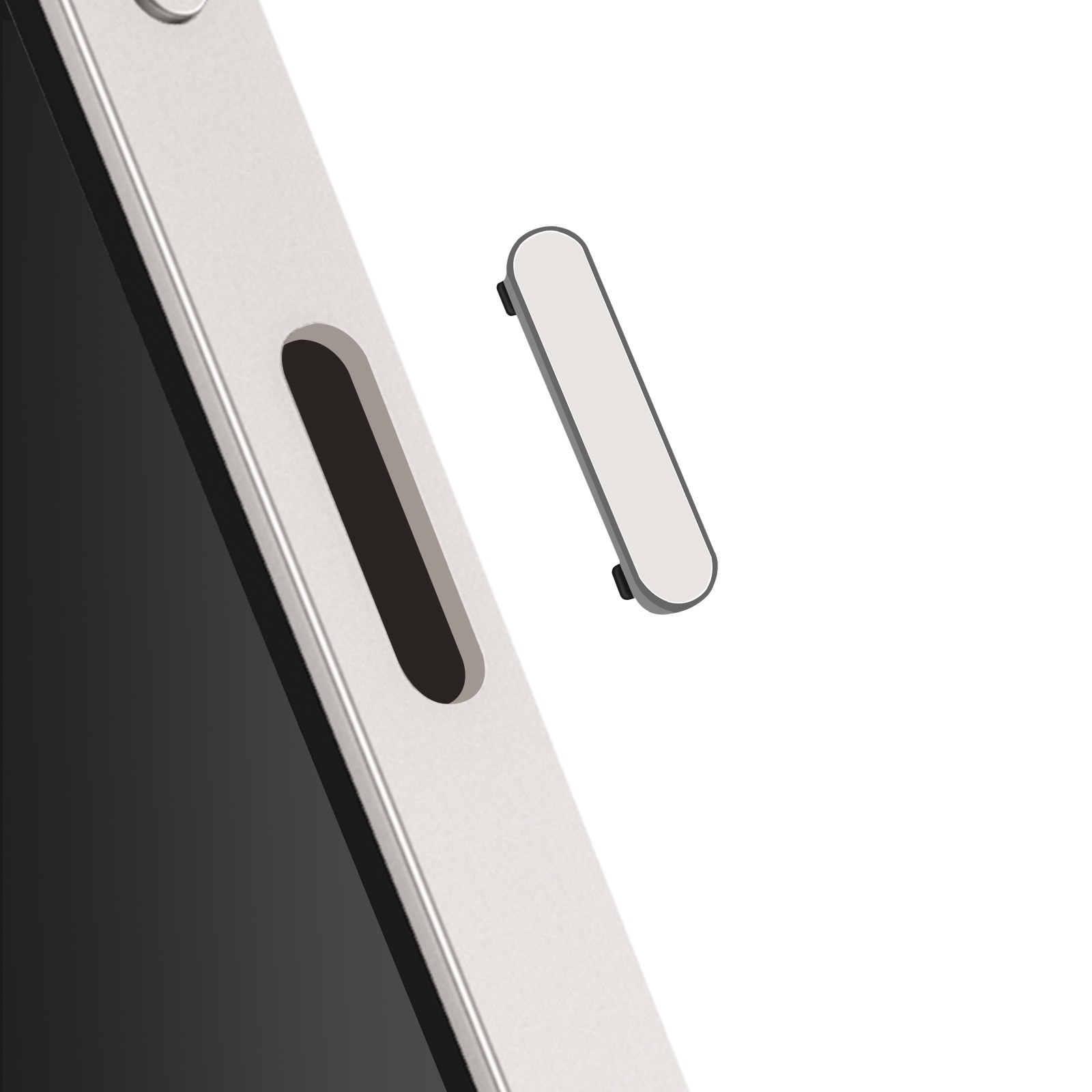 Bouton d'allumage pour Galaxy S25 Ultra en Service Pack Gris d'origine