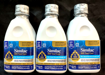 SIMILAC 360 TOTAL CARE ''RTF'' INFANT FORMULA WITH IRON 3-32 floz BOTTLES JAN 2027