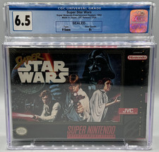 Super Star Wars Super Nintendo SNES First Print Sealed New CGC 6.5 B+