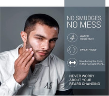 Beard Filler Pencil Dark Brown - Sweat  Waterproof, Smudge-Proof, Cover Pa...