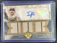 2025 Topps Museum Dylan Cease Signature Triple Jersey Auto Gold #/50