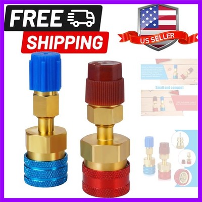 Adapter Kit, to R134a Conversion Quick Couplers, Blue and Red High Low Side C...