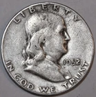 1952-S Franklin Half Dollar - Circulated - Fine - #0639EB