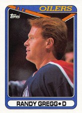 Randy Gregg 1990-91 Topps 275 Edmonton Oilers Hockey Card