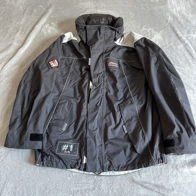 Musto Performance BR1 Segeljacke Herren Small Grau Kapuze Full Zip Outdoor