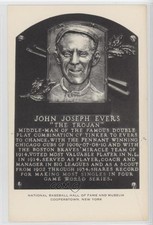 1953 National Baseball Hall of Fame and Museum Postcards Artvue Johnny Evers n8a
