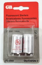 Gardner Bender FS-2500 Pack of 2 FS-25 Fluorescent Lamp Starters 25 Watt