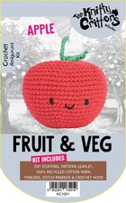 Crochet Amigurumi Kit Apple and Pear Knitty Critters Fruit Beginner Kits