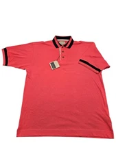 NEW Cutter & Buck Business Men's Size Large SL Coral-Orange Polo 100% Cotton