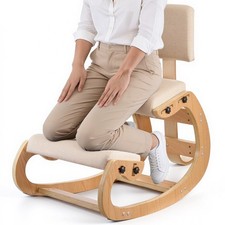 VEVOR Ergonomic Kneeling Chair Wood Posture C...