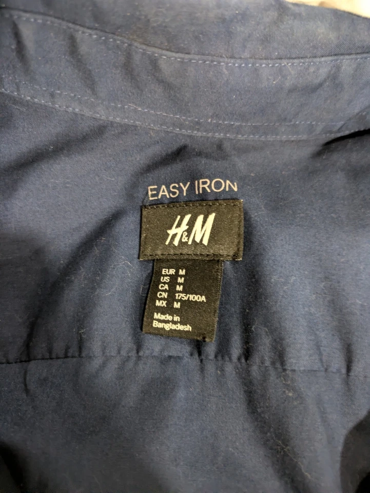 LOTE DE 4 camisas de vestir de moda con botones de manga larga H&M para hombre todas las tallas pequeñas S Foto 3 de 4