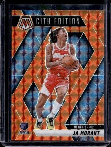 2024-25 Panini Mosaic Ja Morant Orange Mosaic City Edition #/249 Grizzlies