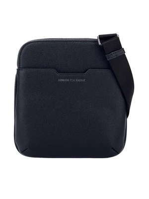 Armani Exchange Pour des hommes Sac bandoulière carré de marque, Noir - Photo 1/4