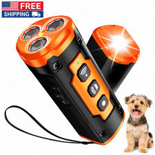 Ultrasonic Dog Bark Deterrent Device 50FT Rechargeable USB-C Dog Trainer