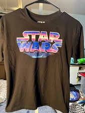 Star Wars Darth Vader "Dark Side" Black Graphic Unisex Kids Tee T-Shirt SZ 10-12
