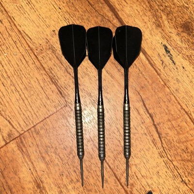 Dart Set - Fusion #6 Integrated Flight & Shaft Black - Custom Barrels 24g