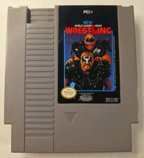 WCW World Championship Wrestling NES - 3-Screw - Authentic - Clean Label