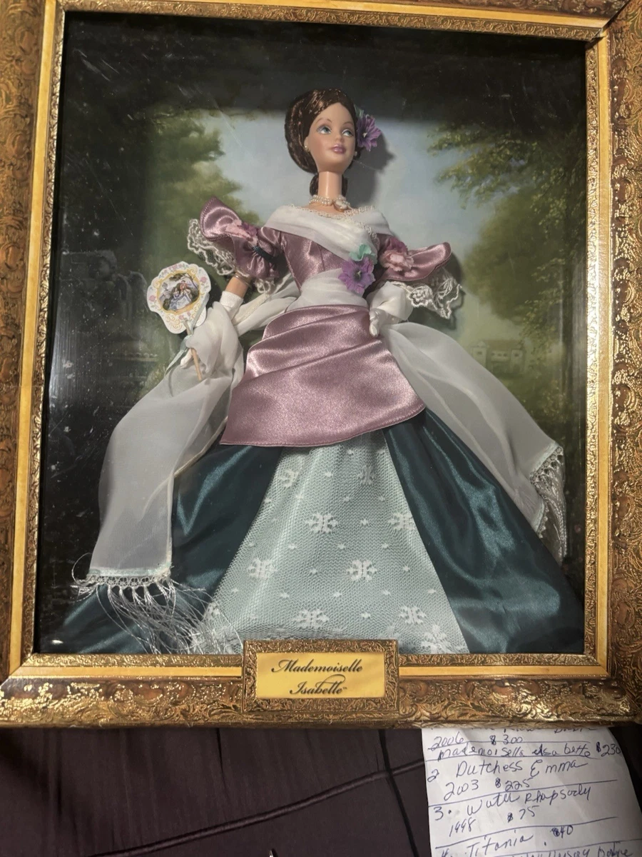Mademoiselle Isabelle Barbie Doll in Art Frame 2001 NRFB A Beauty