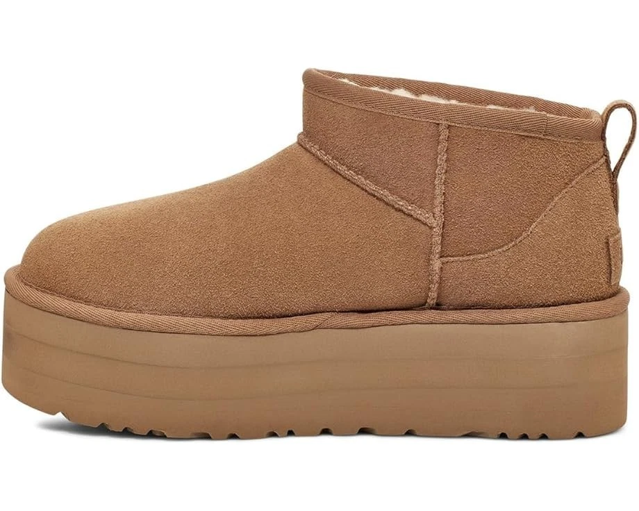 ✈Botas de plataforma UGg clásicas ultra mini para mujer en castaño/ Foto 3 de 4