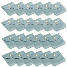 Velvet Jewelry Pouches, 24 Pcs Jewelry Packaging Gift Bags with Snap Button f...