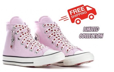 Converse Women's Chuck Taylor All Star Pink High-Top Valentine's Day Sneakers Wo