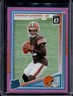 2025 Panini Donruss Shedeur Sanders Optic Rated Rookie Preview Pink RC #306