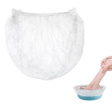 Disposable Foot Tub Liners 10 Pack Clear Plastic Pedicure Spa Bowl Liners for