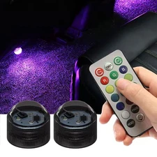 Multicolor LED Light Car Interior Accessories Atmosphere Lamps Remote Control