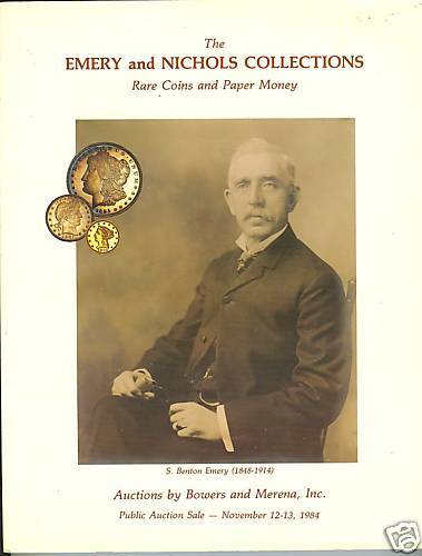 EMERY & NICHOLS Rare Coins & Paper Money Collections Catalog 1984 TradePB - Imagen 1 de 4