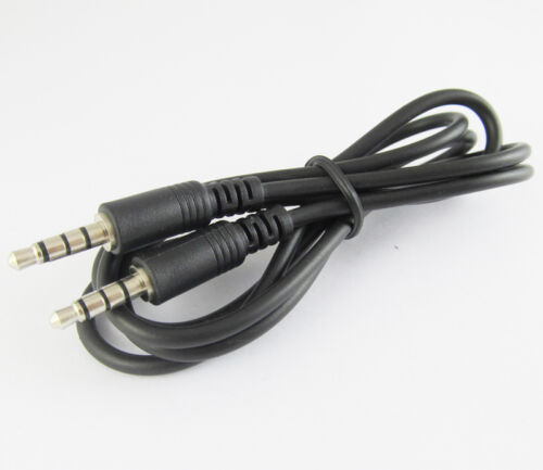 1 set 1M/3.3Ft 3.5mm Male to Male 4 way 3 ring 4 pole TRRS AV cable - Picture 1 of 4