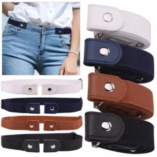 Men Women Buckle free Elastic Invisible Adjustable Waist Belt No Bulge Hassle