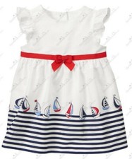Gymboree Girls 18-24 mo Shore to Love Sailboat Dress NWT 2016 Nautical