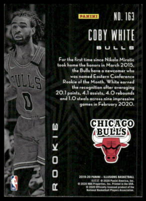 2019-20 Panini Illusions #163 Coby White Chicago Bulls Rookie | eBay