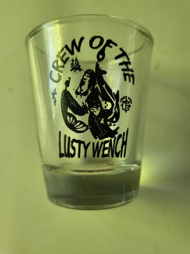 Bicchiere da tiro Crew Of The Lusty Wench tema pirata 2,5"