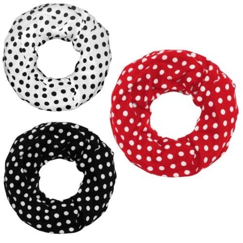 Écharpe Tubulaire Enfant Tricotée à Pois Couleurs Blanc Noir Rouge - Photo 1/1