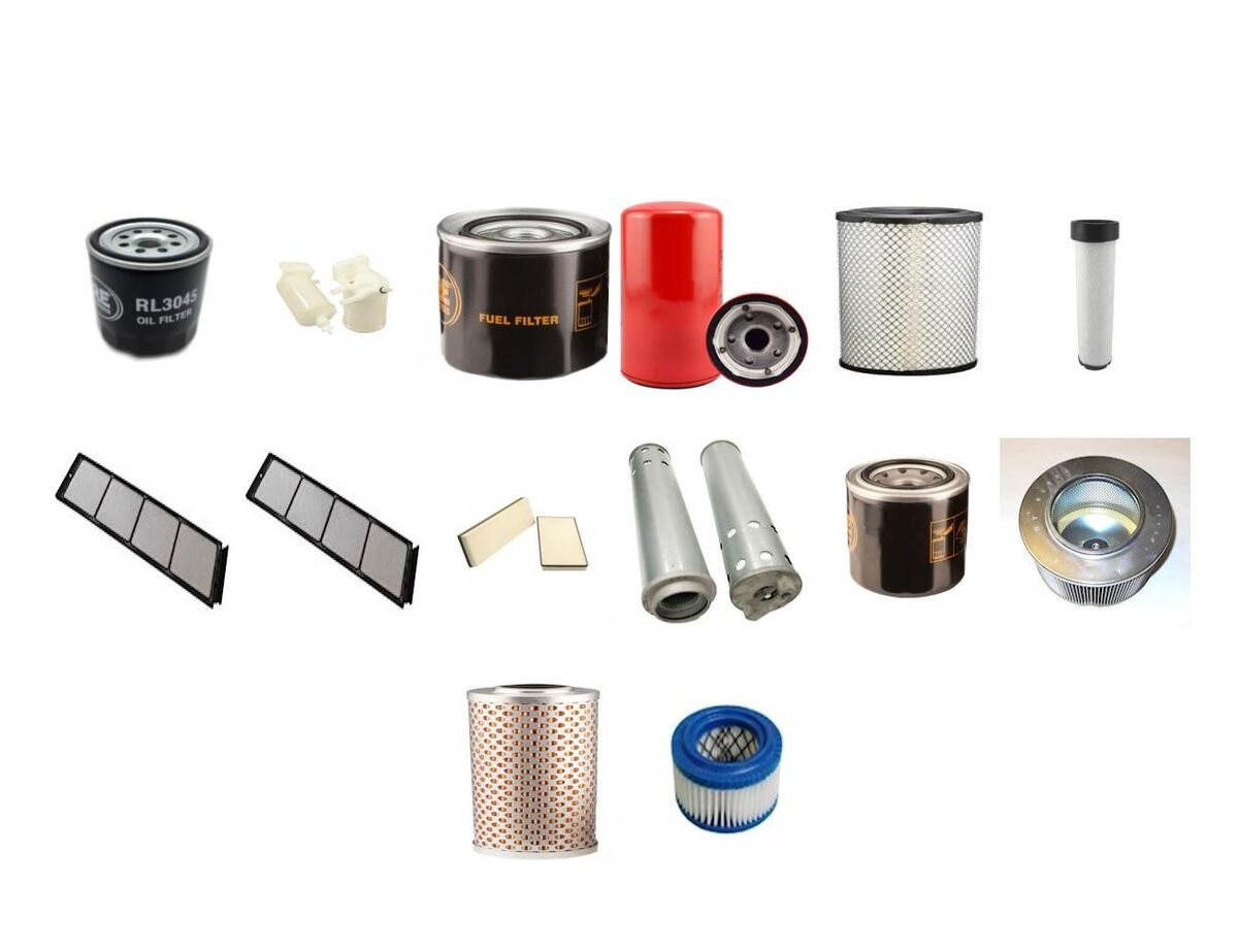Filter Service Kit Fits HITACHI ZX80-SB w/ISUZU CC4JG1 Eng Filter Service Kit Fits HITACHI ZX80-SB w/ISUZU CC4JG1 Eng