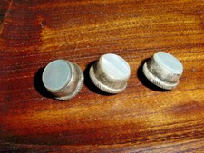 VINTAGE TRUMPET VALVE BUTTONS SILVER AND PEARL MATCHING SET CONN  KING 
