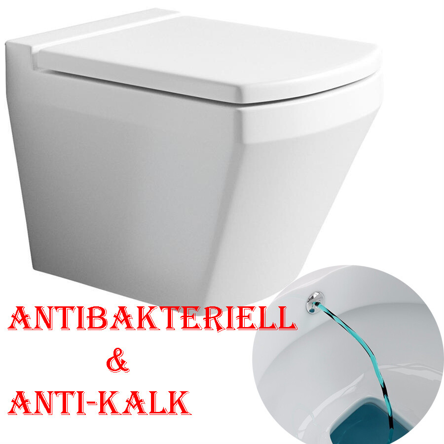 Bien NEPTÜN Hänge WC Mit Bidet Funktion - Schwarz Matt Randlos Mit Duschfunktion