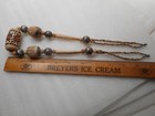 Vintage Carved Pierced Beaded Necklace Chunky Silver Tone Beads Handmade BOHO — photo 7