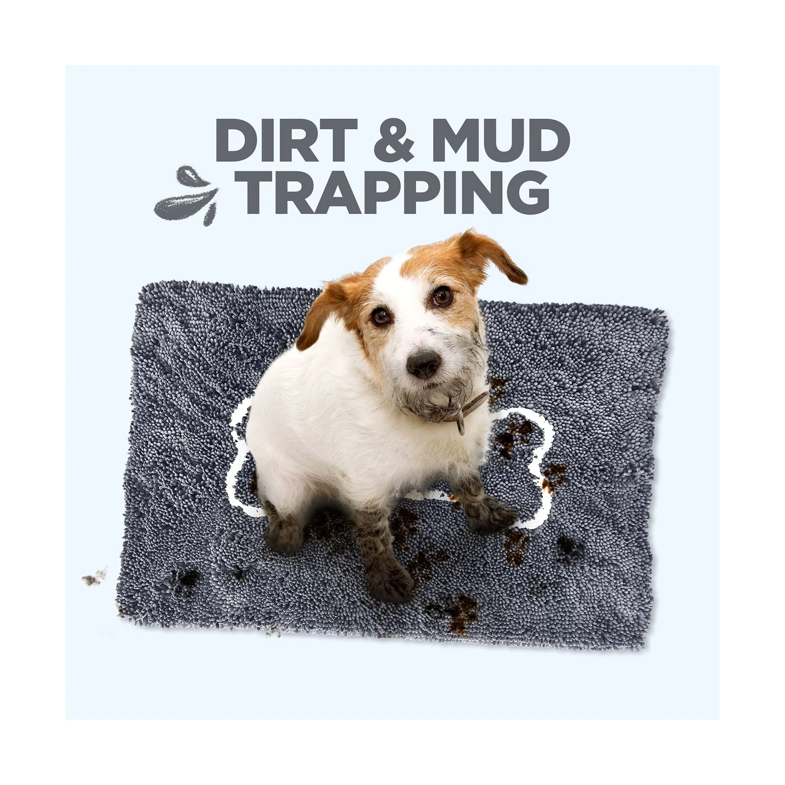Plain Beige Absorbent Doormat - Thumbnail 4